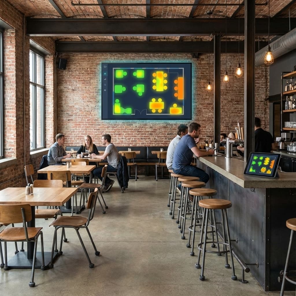 椅子の重量センサーによる混雑可視化